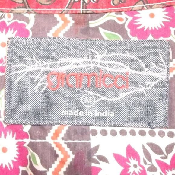 Gramicci Jacket, M, Multicolor Boho, Button front/Collar, Long sleeves, Pockets - Picture 12 of 14